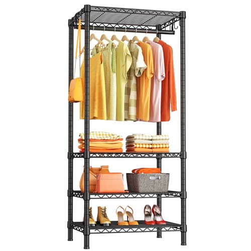 H4 Mini Portable Closet, 4 Tiers Freestanding Clothing - Image 2