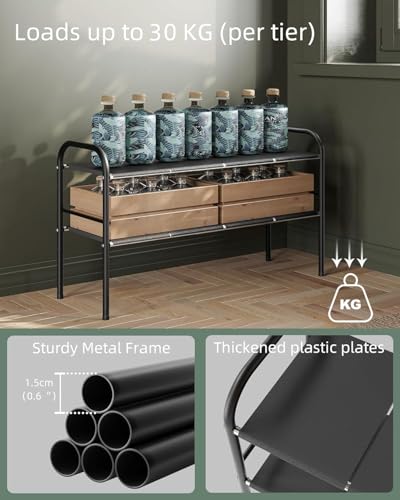 Under Sink Organizers and Storage,Expandable under cabinet organizer Shelf - Image 5