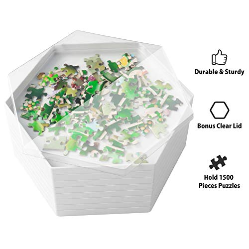 Becko US 8 Puzzle Sorting Trays with Clear Lid, Puzzle - Image 5