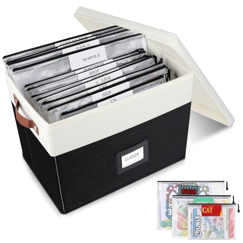 Board Game Storage, Board Game Organizer with 12pcs Zipper - Image 2