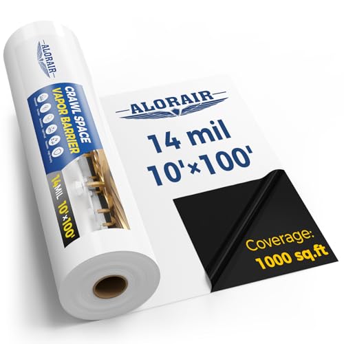 ALORAIR 14 mil Crawl Space Vapor Barrier 10' x 100' - Image 2