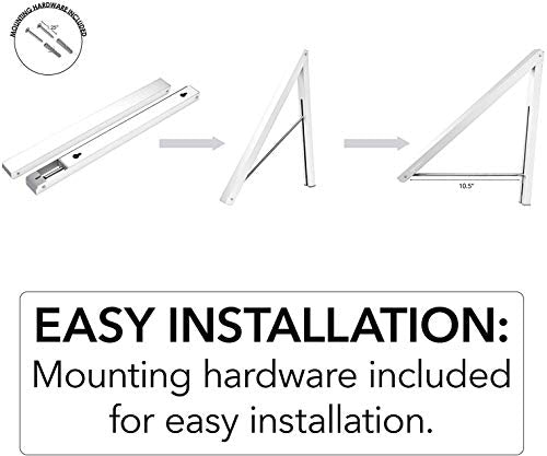 Stock Your Home Single Foldable Clothing Rack | Laundry & Clothing - Image 5