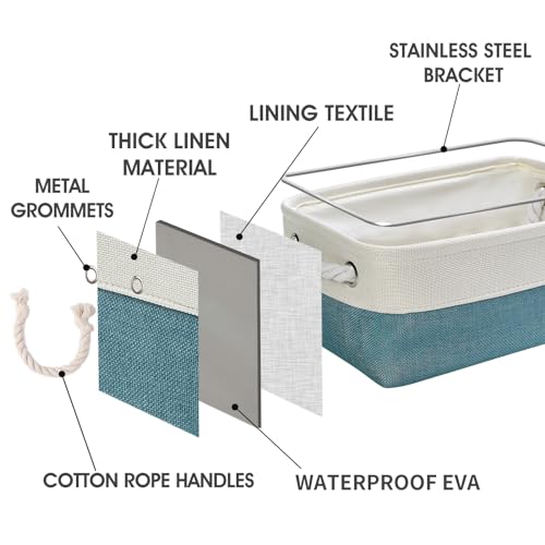TheWarmHome Storage Bins for Shelves - Small 6 Pack 11.8x7.8x5.2 - Image 6