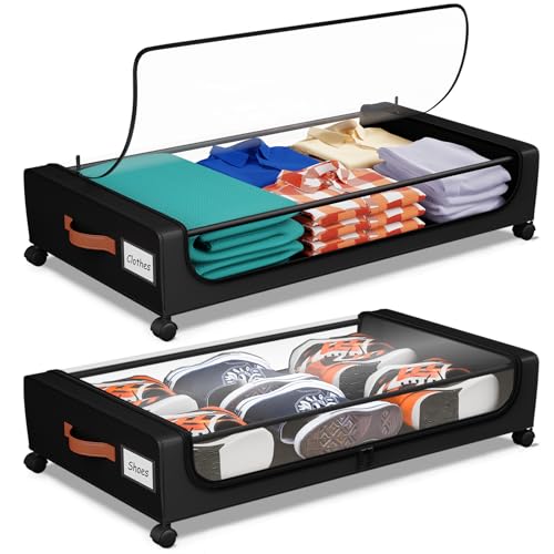 Under Bed Storage with Wheels, UnderBed Storage Containers - Image 2