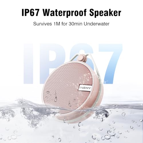 INSMY C12 IP67 Waterproof Shower Bluetooth Speakers Portable - Image 3