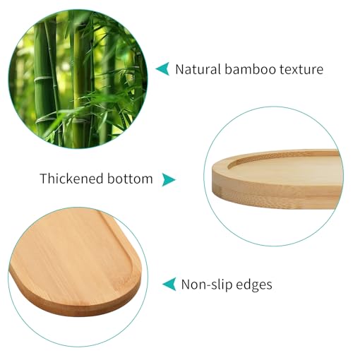 1Pc Bamboo soap Dispenser Tray, Bathroom Countertop Tray Kitchen - Image 4