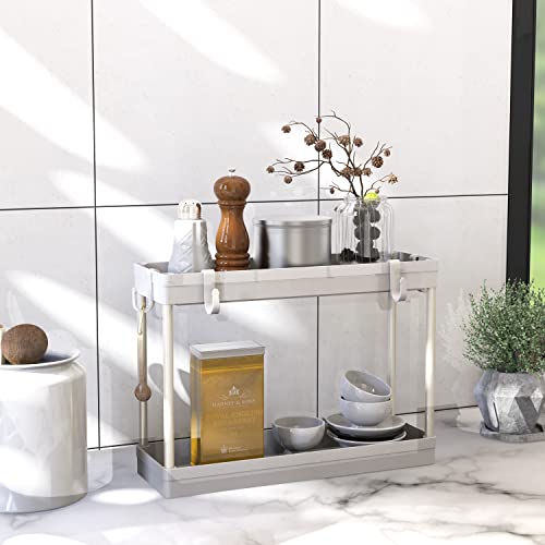 Simple Houseware 2-Tier Under Sink Organizer Storage | All Products - Image 5