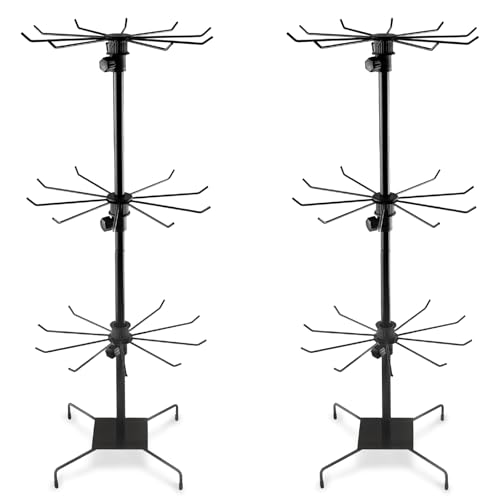 2 Pcs 3 Tires Rotating Display Stand Jewelry Display Rack - Image 2