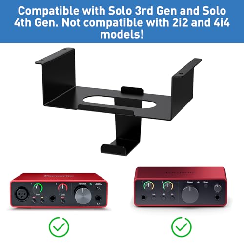 Under Desk Mount for Focusrite Scarlett Solo 3rd Gen/Solo - Image 3