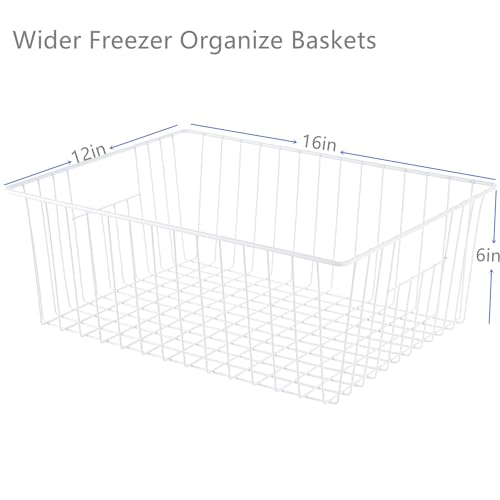 16" L x 12" W Wider Freezer Storage Organizer Baskets - Image 3