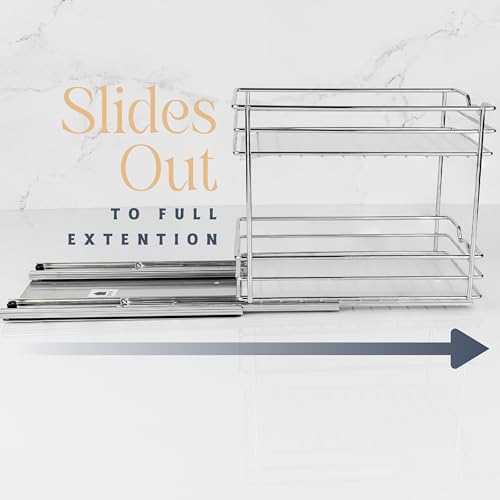 HOLDN’ STORAGE Pull Out Spice Rack for Cabinet, Spice Organizer - Image 7