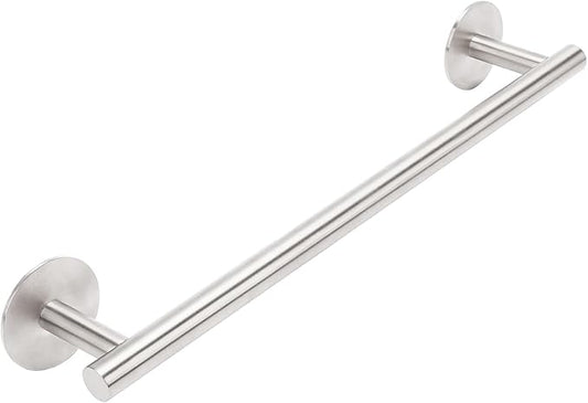 Self Adhesive Towel Bar,No Drilling Stainless Steel Towel Rack,AcGlbauric 16 Inch Brushed Nickel Towel Holder for Wall Mounted,Multi-Purpose Stick on Holder for Bathroom and Kitchen