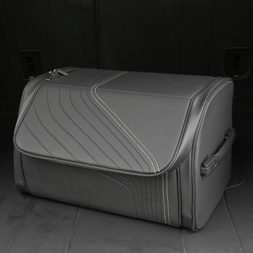 TOPABYTE Car Trunk Organizer with Lid Capacity Collapsible - Image 3