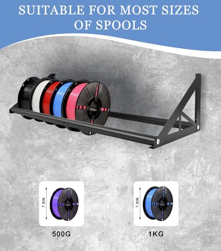 2 Tier Wall Mount Filament Storage Rack Holds 20 Rolls 1KG - Image 4