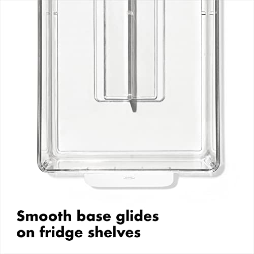 OXO Refrigerator Adjustable Storage Bin, Clear - Image 6