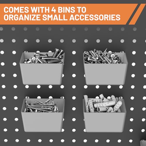 Pegboard Hooks Set, Peg Board Organizer Accessories with Bins - Image 5
