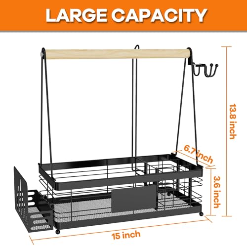 Grill Caddy with Plate Holder and Paper Towel Holder - Image 5