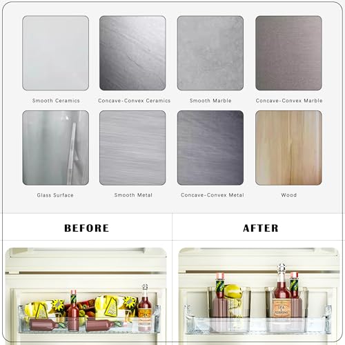 4 Pack Acrylic Wall Mount Organizer, Adhesive Cabinet Door - Image 8