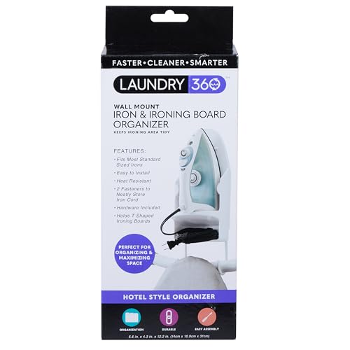 Laundry 360 Wall Mount Iron and Ironing Board Organizer - Image 5