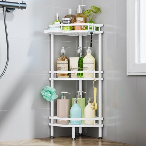 HapiRm Standing Corner Shower Caddy - 3 Tier Large Capacity - Image 2