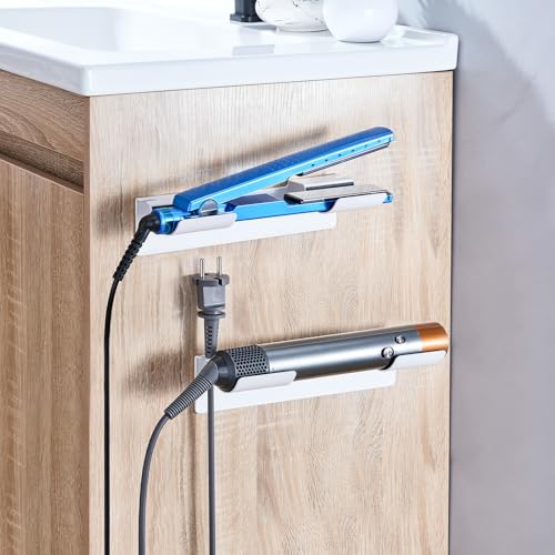 2 PCS Wall Mount Curling Iron Holder and Hair Tool | Home Organization - Image 6