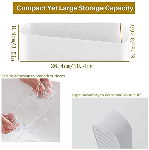 SUNFICON Adhesive Shower Caddy Wall Mounted Bathroom Shelf - Image 7