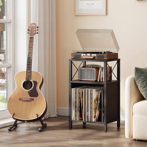 3-Tier Record Player Stand, Turntable Stand with Vinyl - Image 5