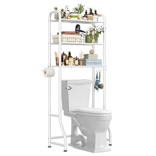 Simple Trending Over The Toilet Storage Rack, Metal 3 Tier - Image 4