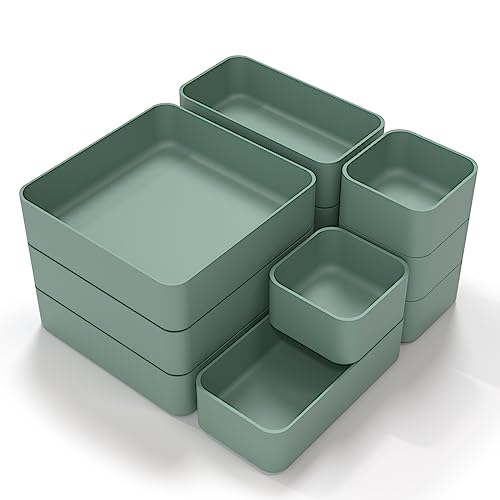 CHANCETSUI 11-Piece Stackable Drawer Organizer Set, Multi-size - Image 2