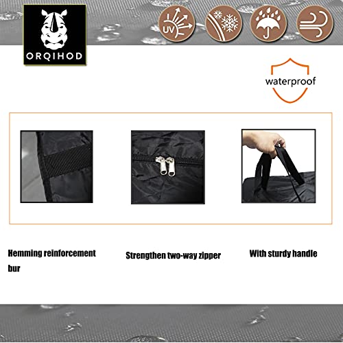 Large Patio Furniture Seat Cushions Storage Bag, 32x32x24IN - Image 5