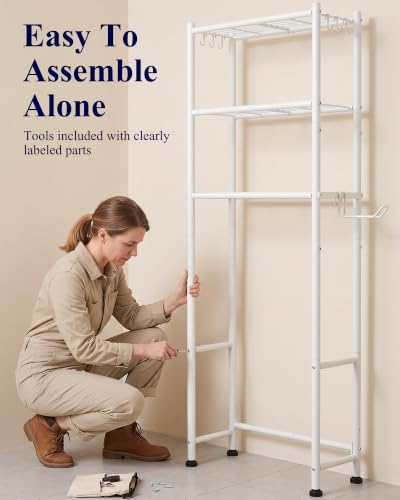 Kitsure Over Toilet Storage Rack, Sturdy Metal - Image 6