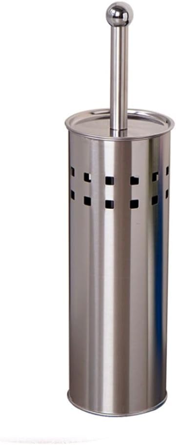 Stainless Steel Toilet Brush with Comfortable Handle Strong Bristles for Bathroom Cleaning Simple Color