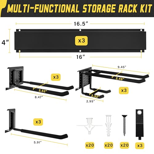 klasit Garage Wall Organizer,15Pack Carries 675 lbs - Image 5