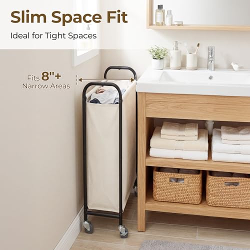 GRANNY SAYS Laundry Hamper, Slim Basket with Wheels and Handles - Image 4