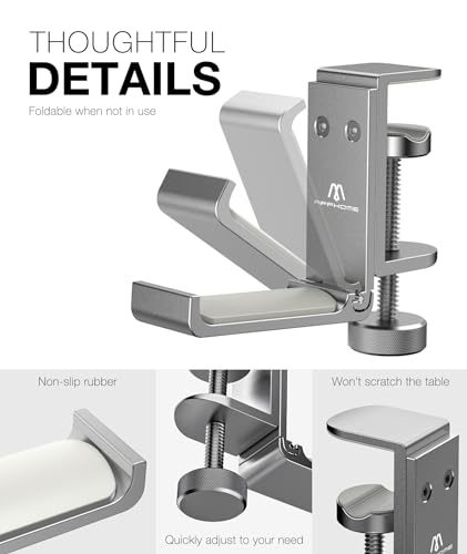 Foldable Headphone Stand and Hook – Aluminum Headset - Image 6