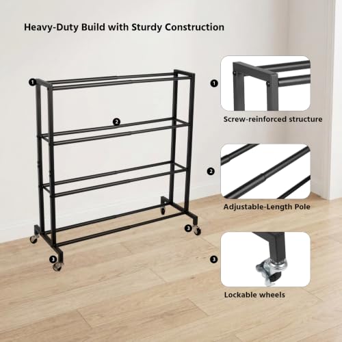3D Printer Filament Storage Rack 4-Tier Metal Spool Shelf - Image 4