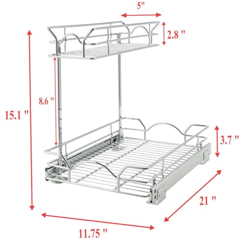 OCG Under Sink Cabinet Organizer Two Tier Pull Out S | All Products - Image 3