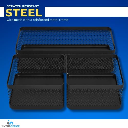 1InTheOffice Mesh Collection Desk Drawer Organizer Tray 3 - Image 5