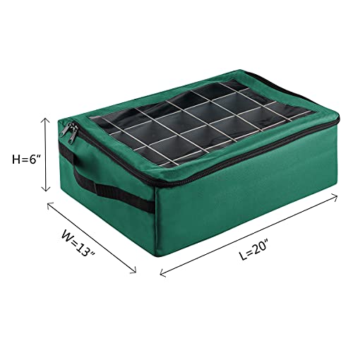Ornament Storage Box - Zippered Organizer with 48 | Home Organization - Image 7