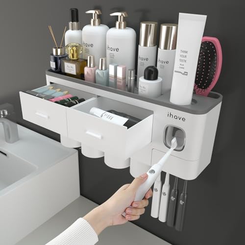 iHave Toothbrush Holders Wall Mounted with Toothpast | All Products - Image 2