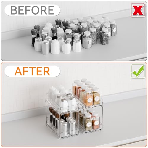 Yieach 2 Pack 2 Tier Vertical Spice Rack Pull Out,10 | All Products - Image 6