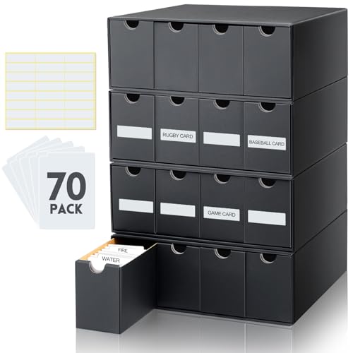 Cholemy Trading Card Storage Box Card Organizer, 4 Row - Image 2