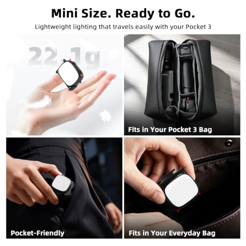 Pocket 3 LED Light Accessories, Magnetic Mini Fill Light - Image 6