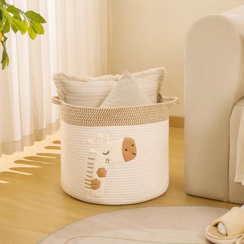 Large Blanket Baskets for Living Room Decor, Toy Storage - Image 3