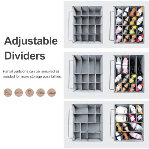 Shoe Organizer for Closet, Foldable Shoe Box | Home Organization - Image 5