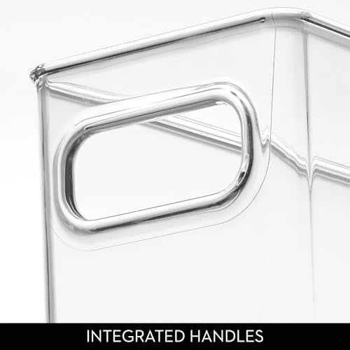 iDesign Stackable Fridge Bin with Handles, Set of 2, Clear - Image 6