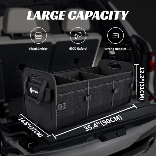 Trunk Organizer for SUV - 105L Collapsible Sturdy Car - Image 3