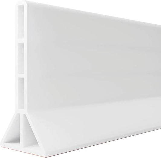 3.8'' High Shower Threshold Water Dam Collapsible Shower Water Splash Guard for Shower Water Blocker for Wet and Dry Separation Bathroom and Kitchen (43 Inch)