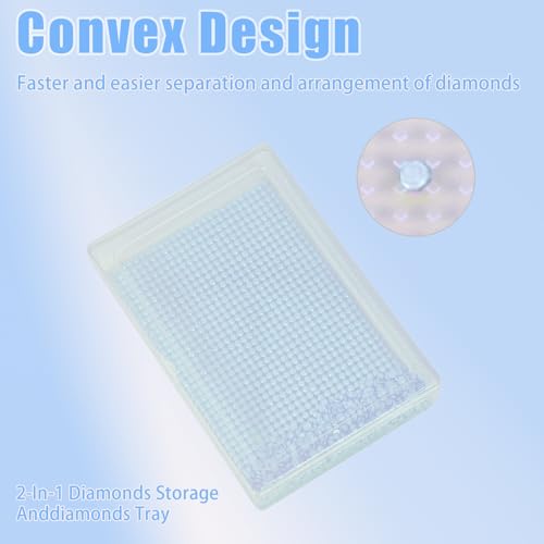 Qlonry 80Pcs Upgrade Diamond Art Storage Trays Convex - Image 6