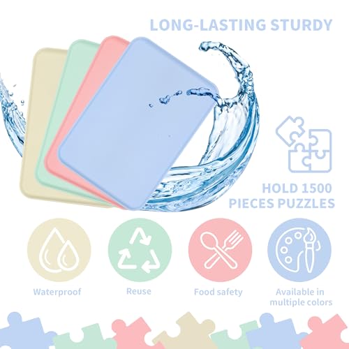 8 Pcs Large Puzzle Sorting Trays Stackable, 15 x 10 Inch - Image 5